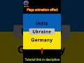Flags animation effect by Javascript CSS only