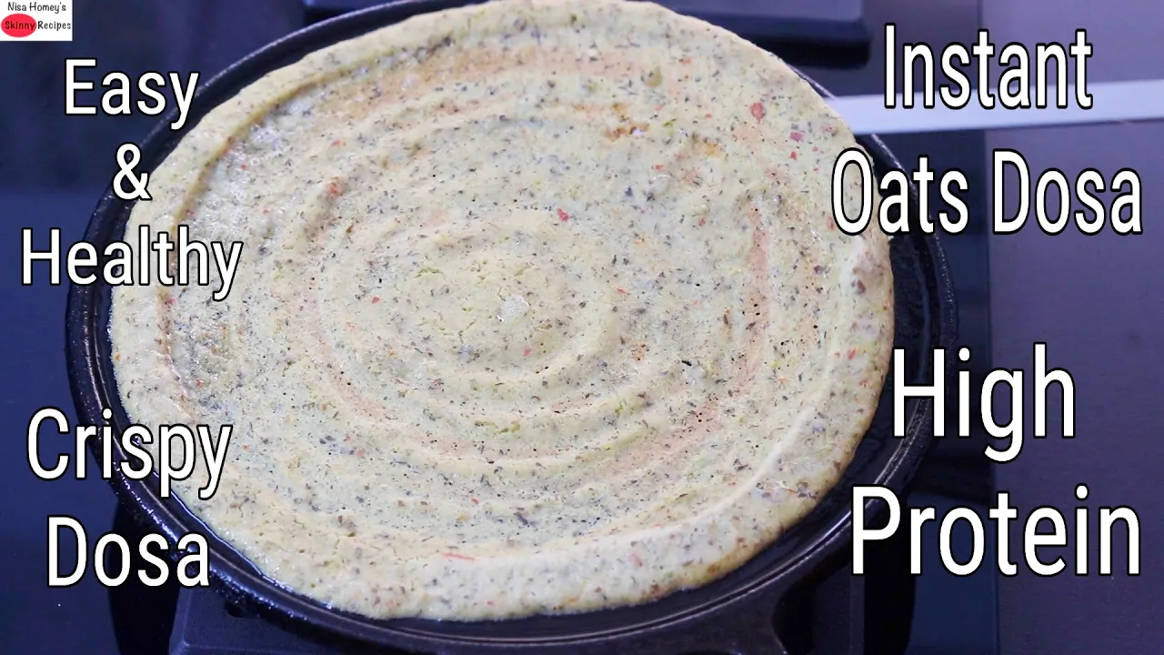 High Protein Instant Oats Dosa Recipe - Thyroid/PCOS Weight Loss - Oats Recipes For Weight Loss