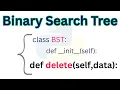 Python Program To Implement Binary Search Tree Program 6 Deletion Except Root Node With 1 child
