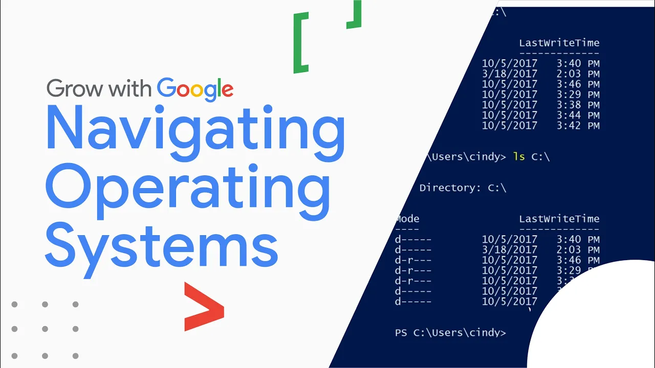 The Operating System: Files & Directories | Google IT Support Certificate