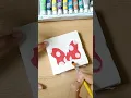 cute mini canvas painting Mickey mouse painting