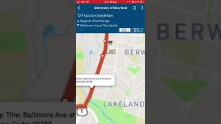 How to use the NextBus App University of Maryland College Park