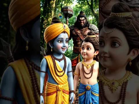 कृष्ण-बलराम ने मिलकर राक्षस को किया परास्त 😱🔥 | वृंदावन की रक्षा | Krishna Balram #कृष्णलीला #