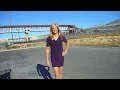 HEATHER TGIRL OUTSIDE IN PURPLE