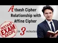 Atbash Cipher Relationship with Affine Cipher with encryption and decryption Unbeaten Learning