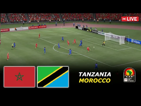 Video Thumbnail: 🔴Tanzania vs Morocco | Africa Cup of Nations 2025 | eFootball PES 21 Simulation