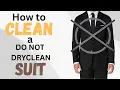 How to CLEAN and PRESS a Do Not DryClean Suit at Home