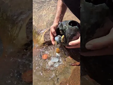 Achei Buracos no rio cheio de... 💎💎
