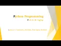 Lecture 3 Comments Variables Data types Numbers In Python