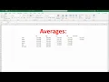 How To Calculate The Average In Excel