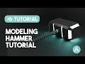 Tutorial 3D Modeling Thor Hammer Mjolnir in Blender