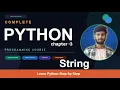Mastering Strings in Python Chapter 3 - Python for Beginners Series LogicNLearn