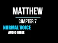 Holy Bible Matthew 7 NIV With Text
