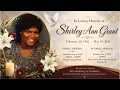 Celebrating the life of Shirley Ann Grant