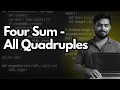 4-Sum Problem Explained Find All Unique Quadruples Optimal O n Two-Pointer DSA Must-Know