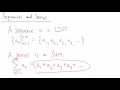 Calculus - What are Sequences and Series