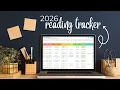 2026 reading tracker free google sheets spreadsheet template