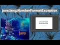 Java Tutorial on java lang NumberFormatException Java Error Fixes Exception Solution