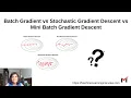 Batch Gradient Descent vs Mini-Batch Gradient Descent vs Stochastic Gradient Descent