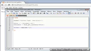 PHP Tutorial 24 Reading A File PHP For Beginners