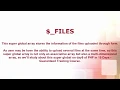 PHP Day 6 File Cookie Super Globals