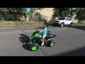 Yamaha Raptor 700r 12v ride on atv unboxing and First ride