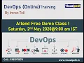DevOps Online Training Demo by Imran Teli DevOps Training Visualpath