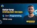 Dart Programming bangla tutorial loop While Loop Abdul Motaleb Learn With Motaleb
