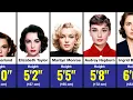 Height Comparison Classic Hollywood Actresses