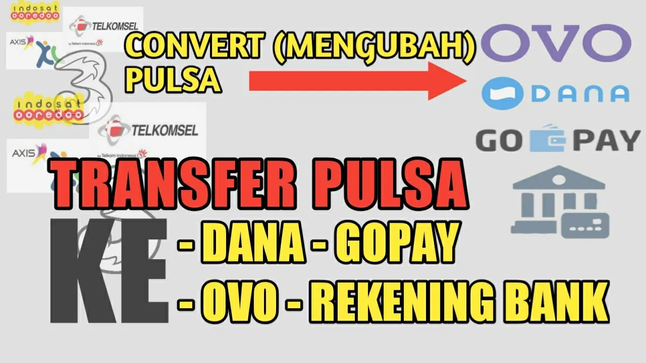 Cara Convert Pulsa Jadi Uang Transfer ke Rekening Bank #Part1. 