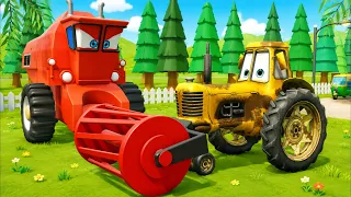 Will Old Tractor McQueen be able to handle the farm? Colors and Shapes for Kids