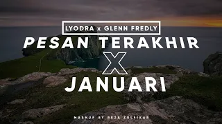 lyodra x glenn fredly pesan terakhir x januari lirik mashup