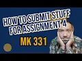 How to Submit Stuff for Assignment 4 MK 331