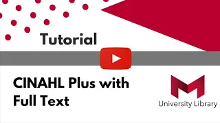 CINAHL Plus with Full Text Tutorial