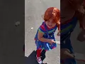 Little Girl Chucky Going Crazy Halloween Parade Child s Play - Chucky Costume