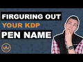 How to Create a Pen Name in Kindle Direct Publishing KDP