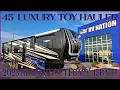 2023 Riverstone 45BATH Luxury Toy Hauler 5th Wheel by Forestriver RV Couchs RV Nation RV Review