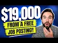 How I Made 19 000 from a free Indeed Job Posting
