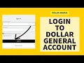 How to Login Dollar General Account Sign-In DG Account Dollar General 2026