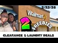 Walmart Deals 26 COUPONING AT WALMART 2 FREEBIES CLEARANCE LAUNDRY DEALS