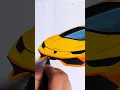 Realistic Lamborghini Drawing