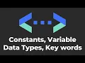 C Constants Variables Data types Keywords C Programming Tutorial