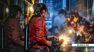 DLSS 5 ON Claire vs William Birkin FINAL BOSS - Resident Evil 2 Remake