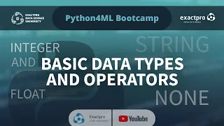 Python4ML Bootcamp Session 2 Basic Data Types and Operators