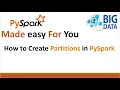 How to create partitions with parquet using spark