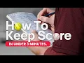 How to Keep Score in Baseball or Softball EASY 3-Minute Guide