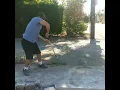 Download Lagu How to break concrete with a 10lb. Sledgehammer #construction #concrete #workout #demolition