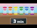 3 Minute Timer Rainbow Sand