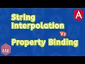 4 1 Angular Component String Interpolation Vs Property Binding in Tamil