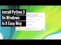 The Easy way to install Python On Windows 10 Computer Techie Programmer